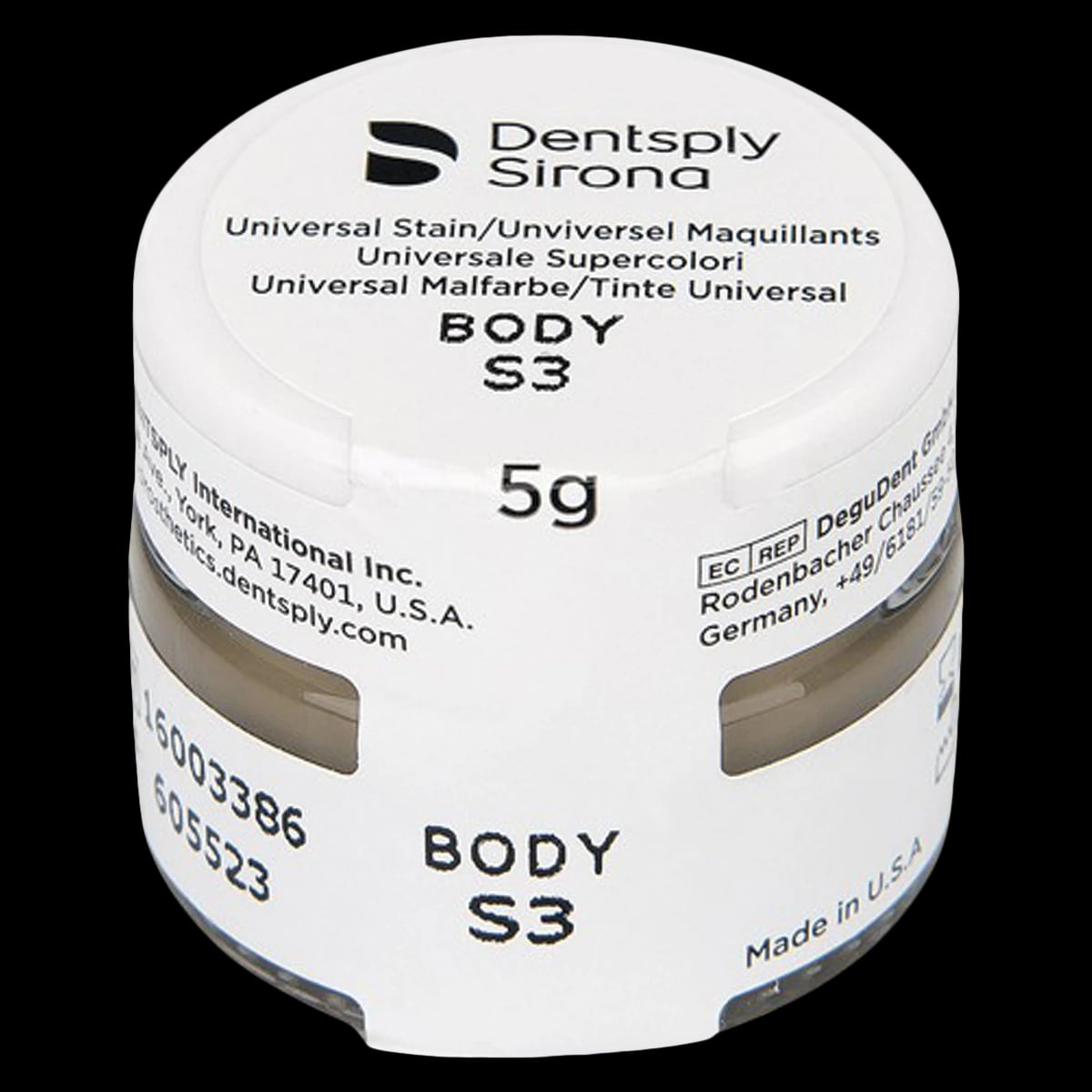 Dentsply Sirona DS Universal Stain S1, 5g Jar