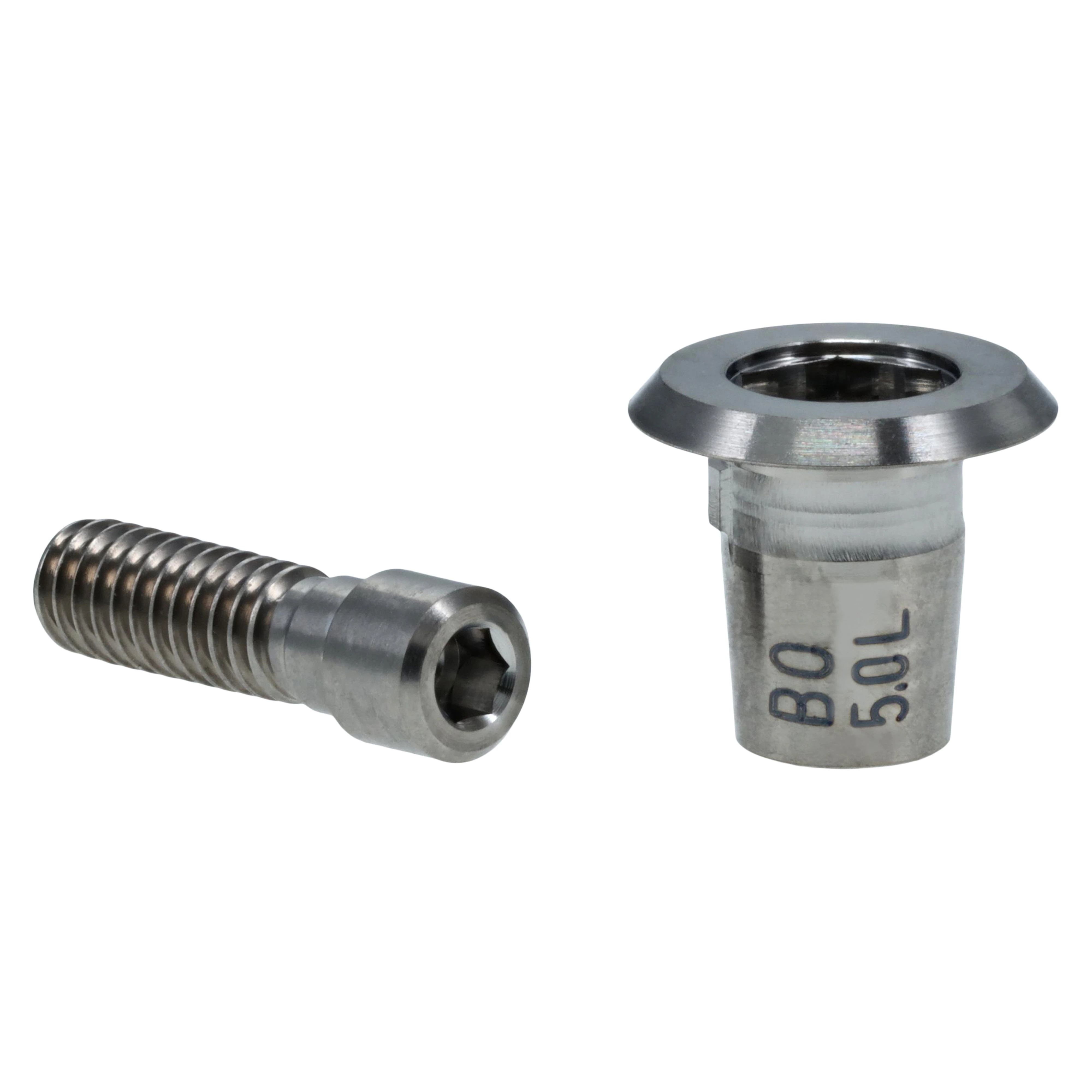 TiBase Kits, Biomet 3i - TiBase B O 5.0 L, Ex. Hex®, M2 Abutment Screw