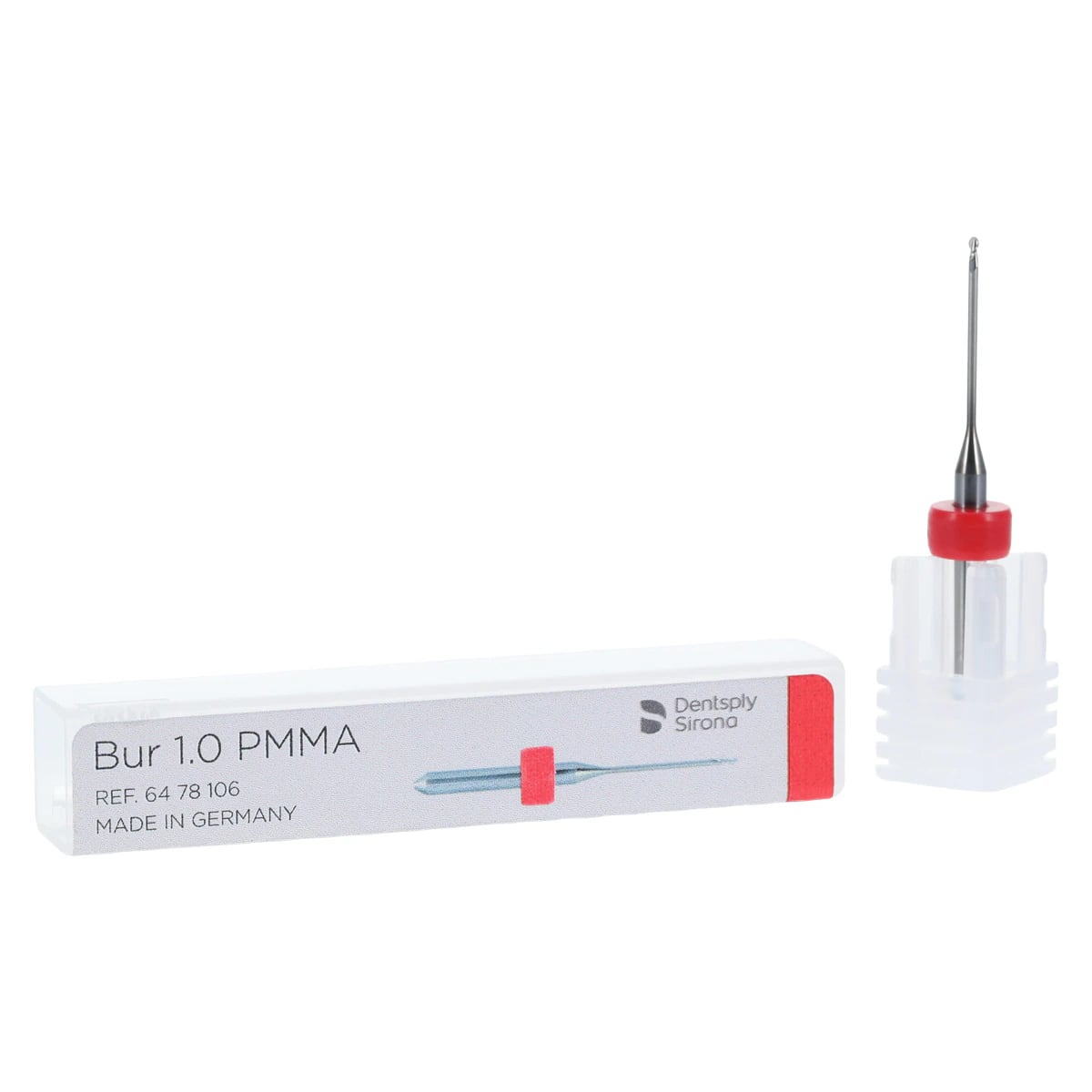 Sirona inLab MC X5 Milling Bur 1.0 PMMA, Red Ring, Carbide, 01KEZKNKWZGBCDPW5N0Y8SMZEH