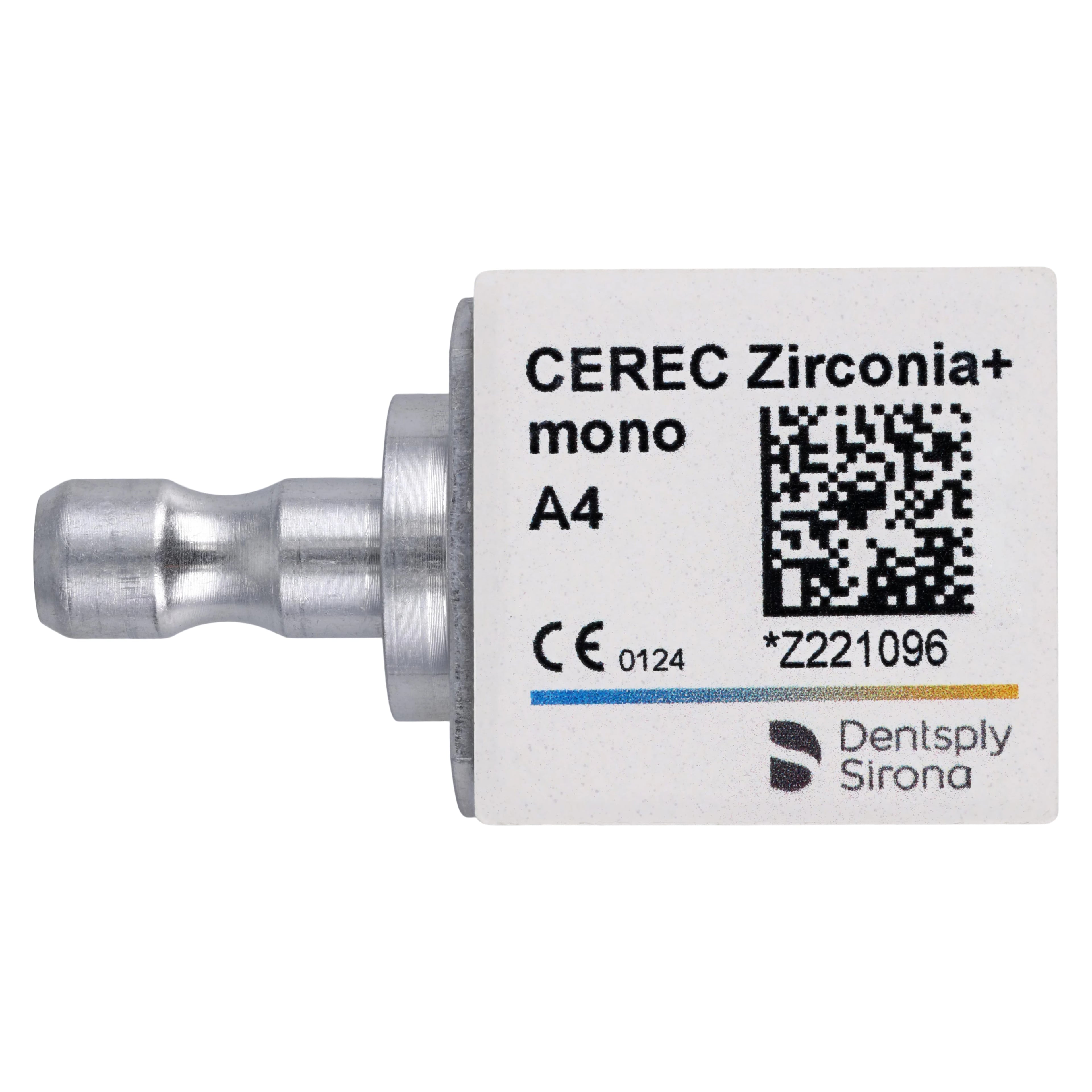 CEREC Zirconia+ Zirconium Oxide Milling Blocks, Mono, Translucent, Shade A4, 3/Pk