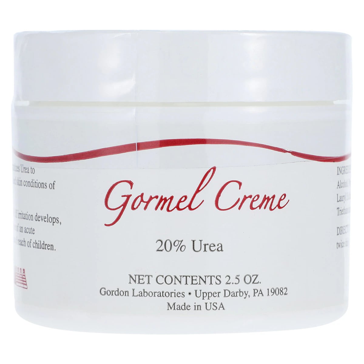 Gormel Cream, 20% Urea Skin Conditioner, 2.5 oz Tube