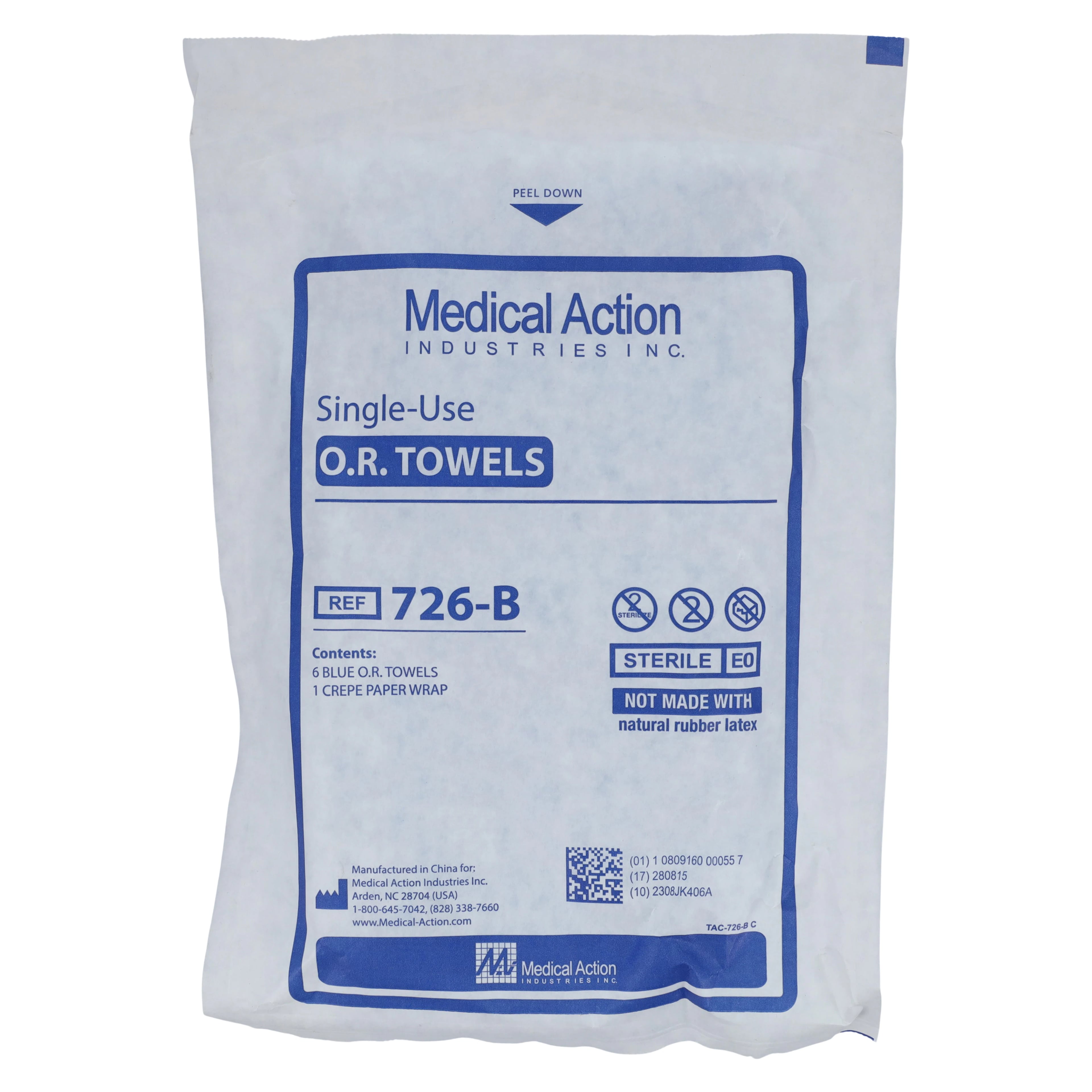 Actisorb O.R. Blue Sterile Towel