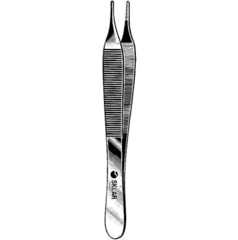 Sklar Adson Dressing Forceps, 4-3/4"