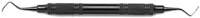 American Eagle Instruments Universal Curette, #3-4 Rules, Smallest Posterior, Double-End, EagleLite Resin Handle, 3/8", Yellow, 1/Pk, AECR3-4X