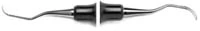 American Eagle Instruments Gracey Curette #1-2, Anterior, EagleLite Resin Handle, 3/8", Purple, Double-Ended, 1/Pk, AEG1-2X