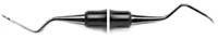 American Eagle Instruments Universal Curette #1-2 Barnhart, Narrow Blade Anterior, Double End, EagleLite Resin Handle, 3/8" (9.5mm), Purple, 1/Pk, AECB1-2X