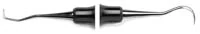 American Eagle Instruments Sickle Scaler, Jacquette 3-U5, Double End, Stainless Steel, EagleLite Resin Handle, Green, AESJ3-U5X