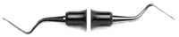 American Eagle Instruments Sickle Scaler, #7-8 Bates, Double-Ended, Narrow Posterior, EagleLite Resin Handle, 3/8", Red, 1/Pk, AESB7-8X