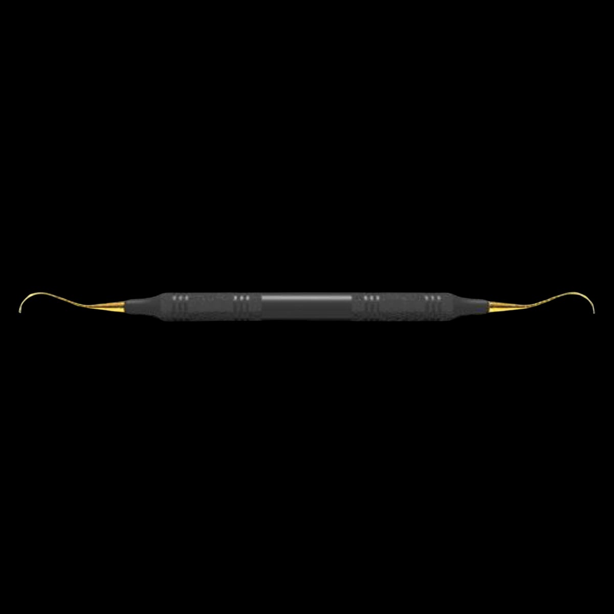 American Eagle McCall 17-18S XP Curette, Double End, 3/8" (9.5mm), Black, EagleLite Resin Handle, Each, AECM17-18SXPX