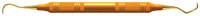 American Eagle XP Sickle Scaler, Curaler N137, Anterior, Double-Ended, EagleLite Resin Handle, 3/8", Orange, 1/Pk, AESN137XPX