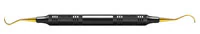American Eagle Instruments McCall 17/18 XP Curette, Double End, EagleLite Color Resin Handle, Black, 3/8" (9.5mm), AECM17-18XPX