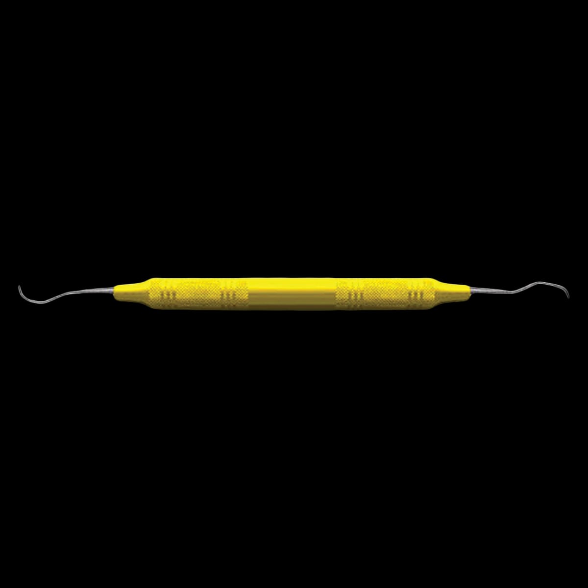 American Eagle Instruments Scaler 311-312 (3/8) Yellow, EagleLite Resin Handle, Double-Ended Sickle Scaler, AES311-312X