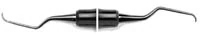 American Eagle Instruments Gracey +3 Access Curette 3-4, 3/8" EagleLite Resin Black Handle, AEGA3-4X