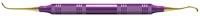 American Eagle Eagle Talon XP Sickle Scaler, Double-Ended, Anterior, EagleLite Resin Handle, 3/8", Purple, 1/Pk, AESETXPX