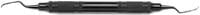 American Eagle Columbia 2L-2R Curette, Double-Ended, Longer Shank Anterior, 3/8" EagleLite Resin Orange Handle, AECC2L-2RX