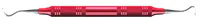 American Eagle Eagle Claw Sickle Scaler, Posterior, Double-Ended, EagleLite Resin Handle, 3/8 Inch, Red, 1/Pk, AESECX
