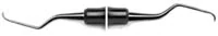 American Eagle Gracey +3 Access Curette #7/8, Double End, EagleLite Resin Handle, Green, AEGA7-8X