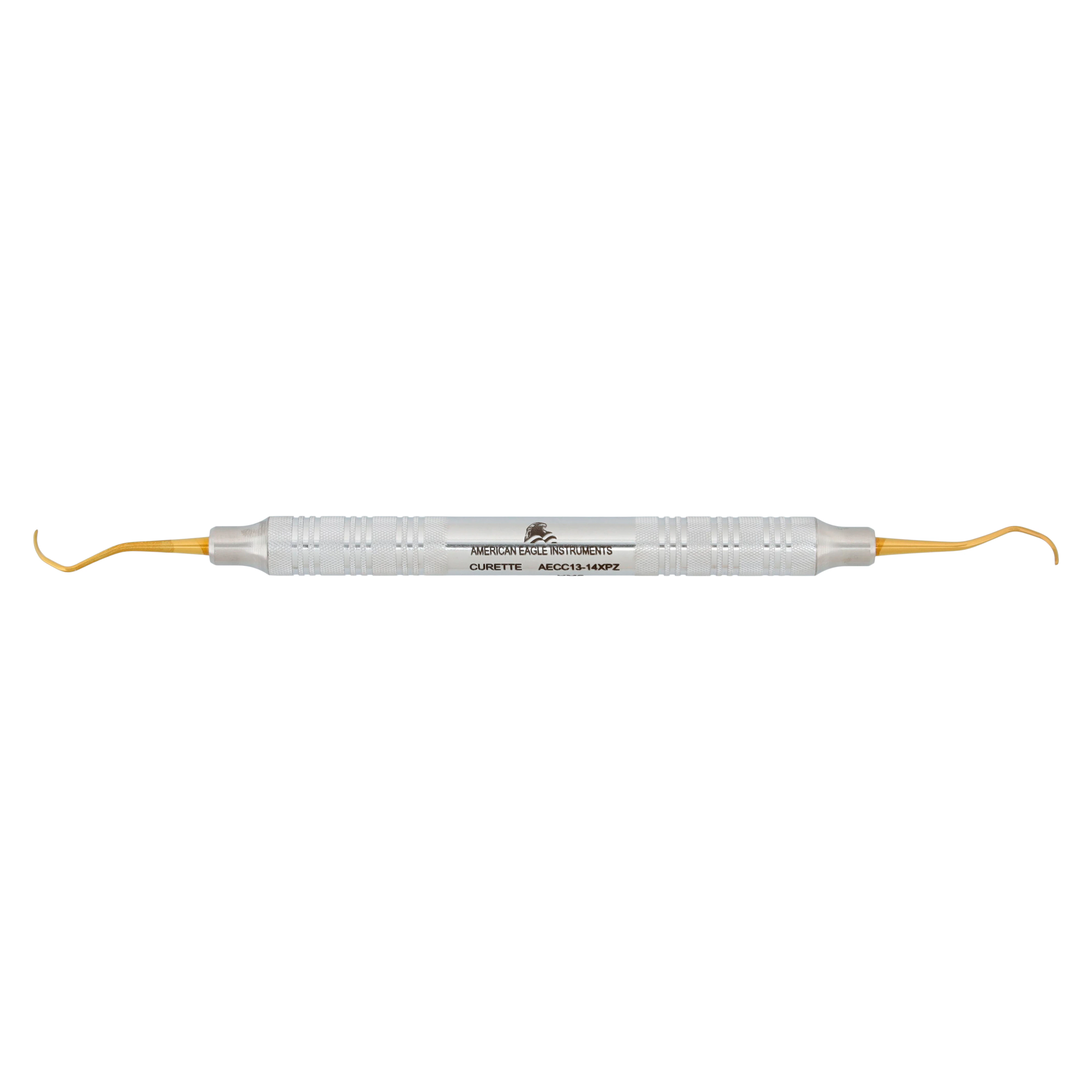 American Eagle Instruments Universal Curette, #13-14 Columbia, XP Sharpen-Free, Double-Ended, EagleLite Stainless Steel Handle, 1/Pk, AECC13-14XPZ