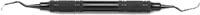 American Eagle Instruments Langer 5/6 Curette, 3/8" EagleLite Resin Green Handle, Double-Ended, AECL5-6X