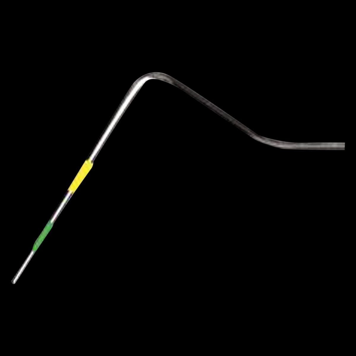 American Eagle Probe #12 Yellow/Green, Single End, Marquis Tip, Standard Handle, AEP12Y/G