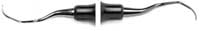 American Eagle Instruments Gracey Curette #13-14, Posterior Distal, EagleLite Resin Handle, 3/8", Blue, Double-Ended, 1/Pk, AEG13-14X