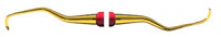 American Eagle Instruments XP Langer 3/4 Curette, Double End, EagleLite Resin Handle, Red, 1/Pkg, AECL3-4XPX