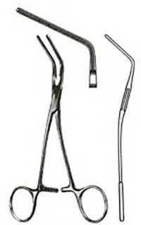 Miltex-Integra DeBakey Pediatric Angled Clamp, 60 Degree Angle, 6", Stainless Steel