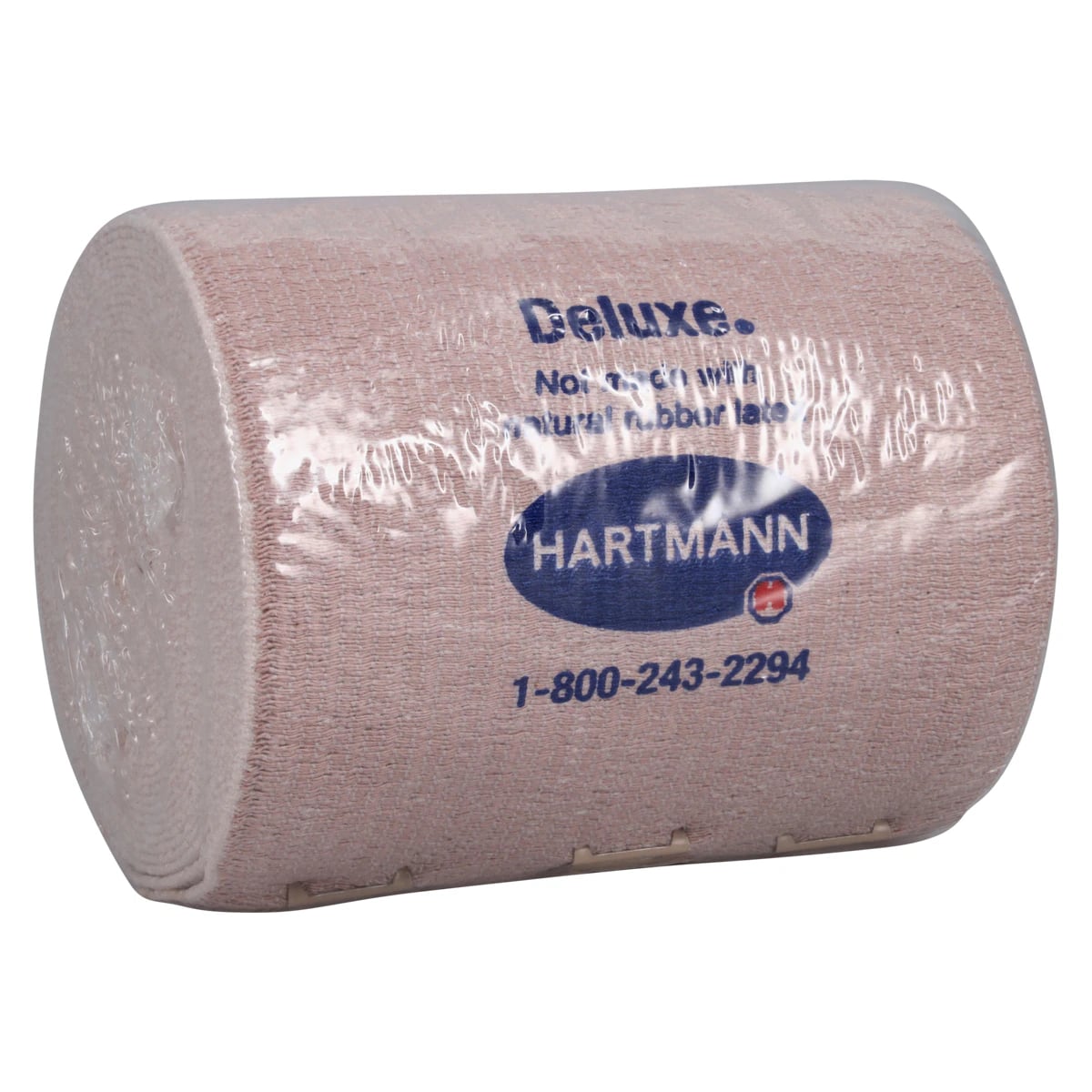 Hartmann Deluxe LF Elastic Bandage, Cotton/Polyester/Spandex, 4" x 11 yd, Tan, Non-Sterile, Each