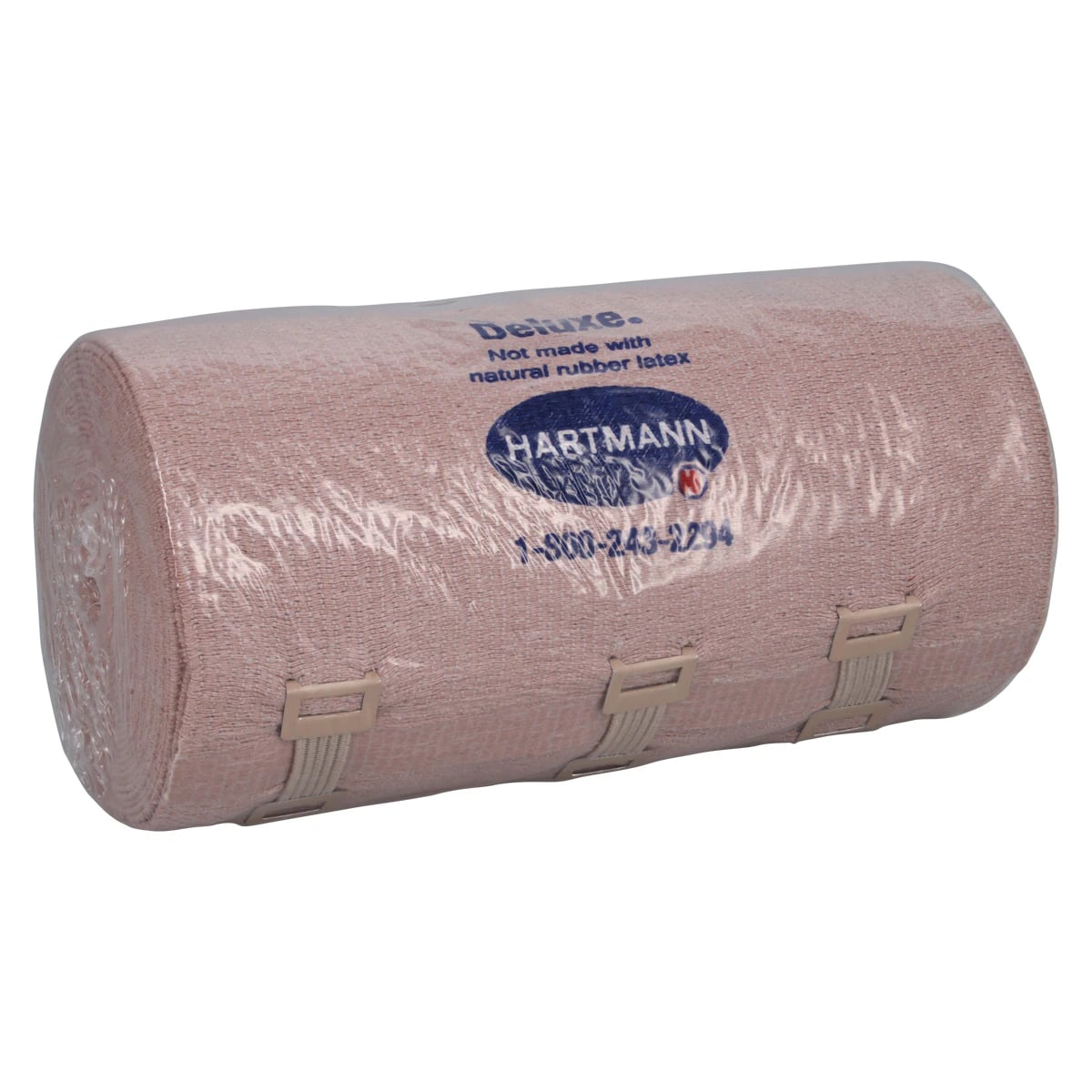 Hartmann Deluxe LF Elastic Bandage, Cotton/Polyester/Spandex, 6" x 11 yd, Tan, Non-Sterile, Each