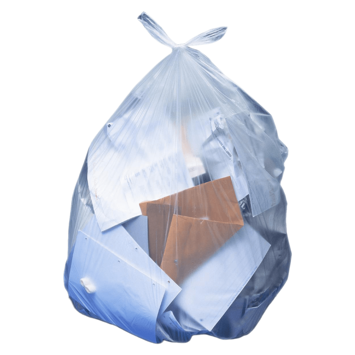 Heritage High-Density Waste Can Liners, 60 gal, 38" x 60", 22 Micron, Natural, 150/Case