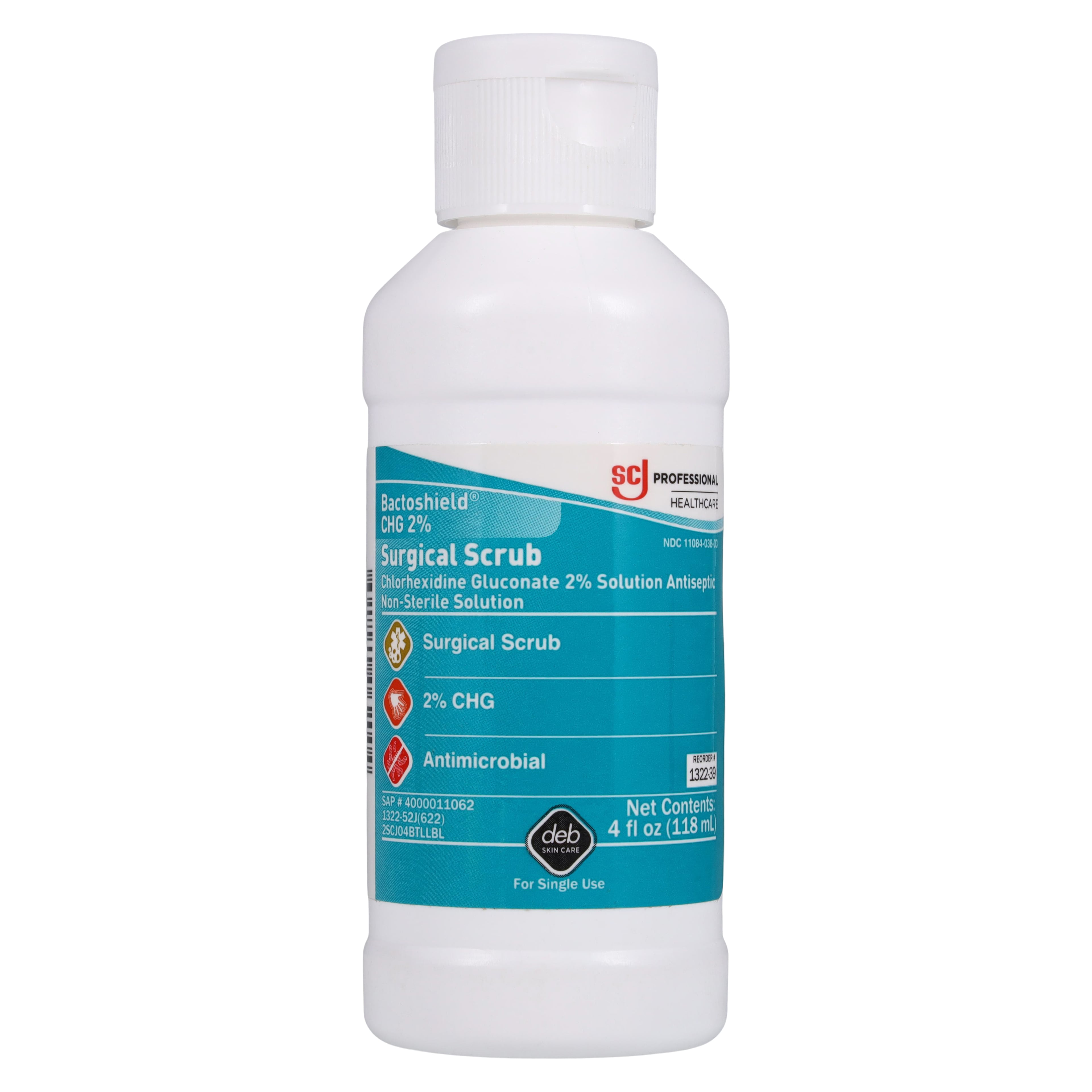 BactoShield CHG 2% Surgical Scrub, 4 oz Bottle