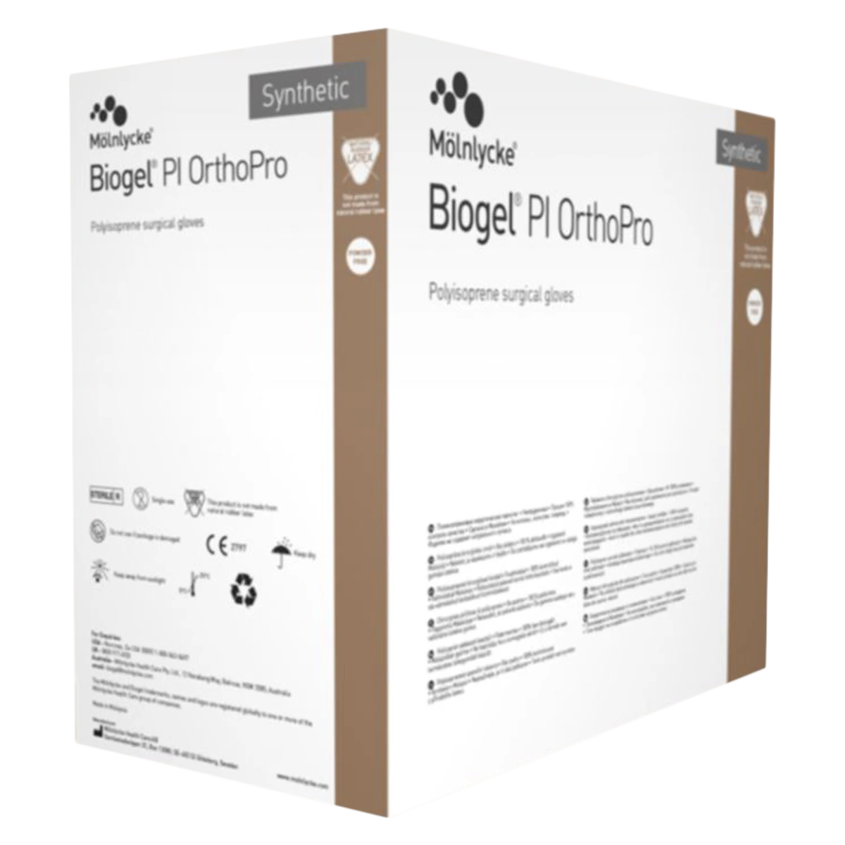 Biogel PI OrthoPro Polyisoprene Surgical Gloves, Powder-Free, Sterile, Size 7