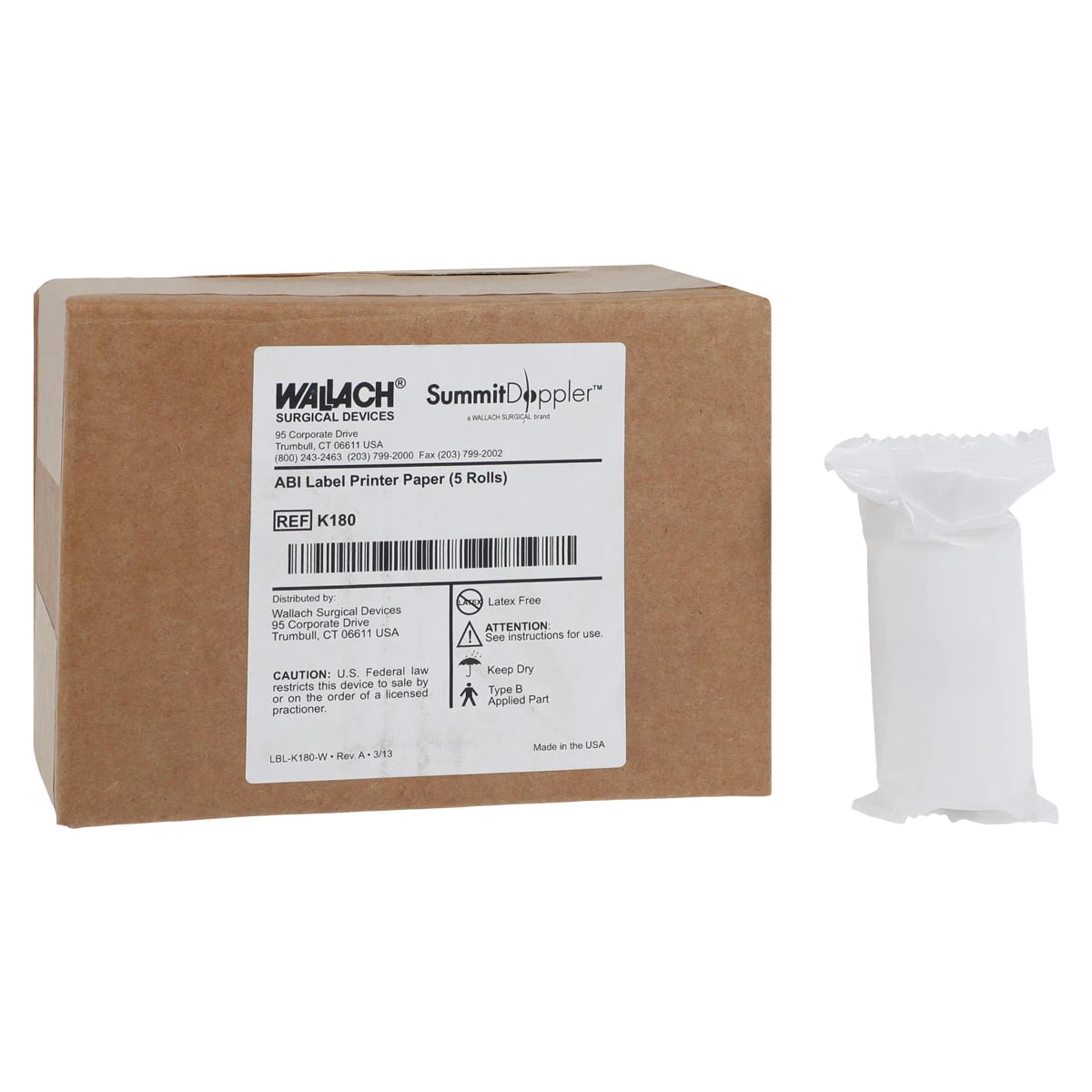 Cooper Surgical Printer Label Paper, White, 5 Rolls/Box