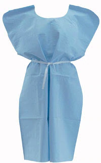 Medline Sirus Surgical Gown, AAMI Level 4, Reinforced Poly/SMS, Large/X-Long, Blue, Sterile, Hook & Loop Neck, 20/Case