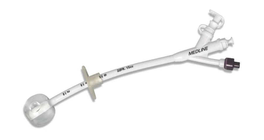Medline G-Tube 3-Port Gastrostomy Feeding Tube, 22 Fr, 24.13 cm