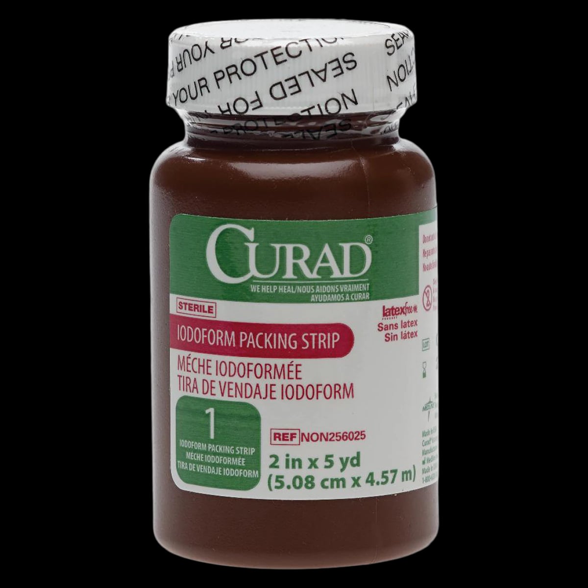 Curad Packing Strip Iodoform, Cotton, 2" x 5 yd, Sterile, Latex-Free