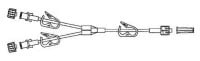 Vygon Microbore IV Extension Set, 7" Male/Female Luer Lock, Color Coded Pinch Clamps, 50/Case