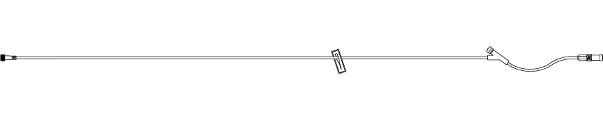 ICU Medical Extension Set with Prepierced Y-Injection Site, 13", Macrobore, Option-Lok Male/Female Adapters, Slide Clamp, Non-DEHP, 50/Case