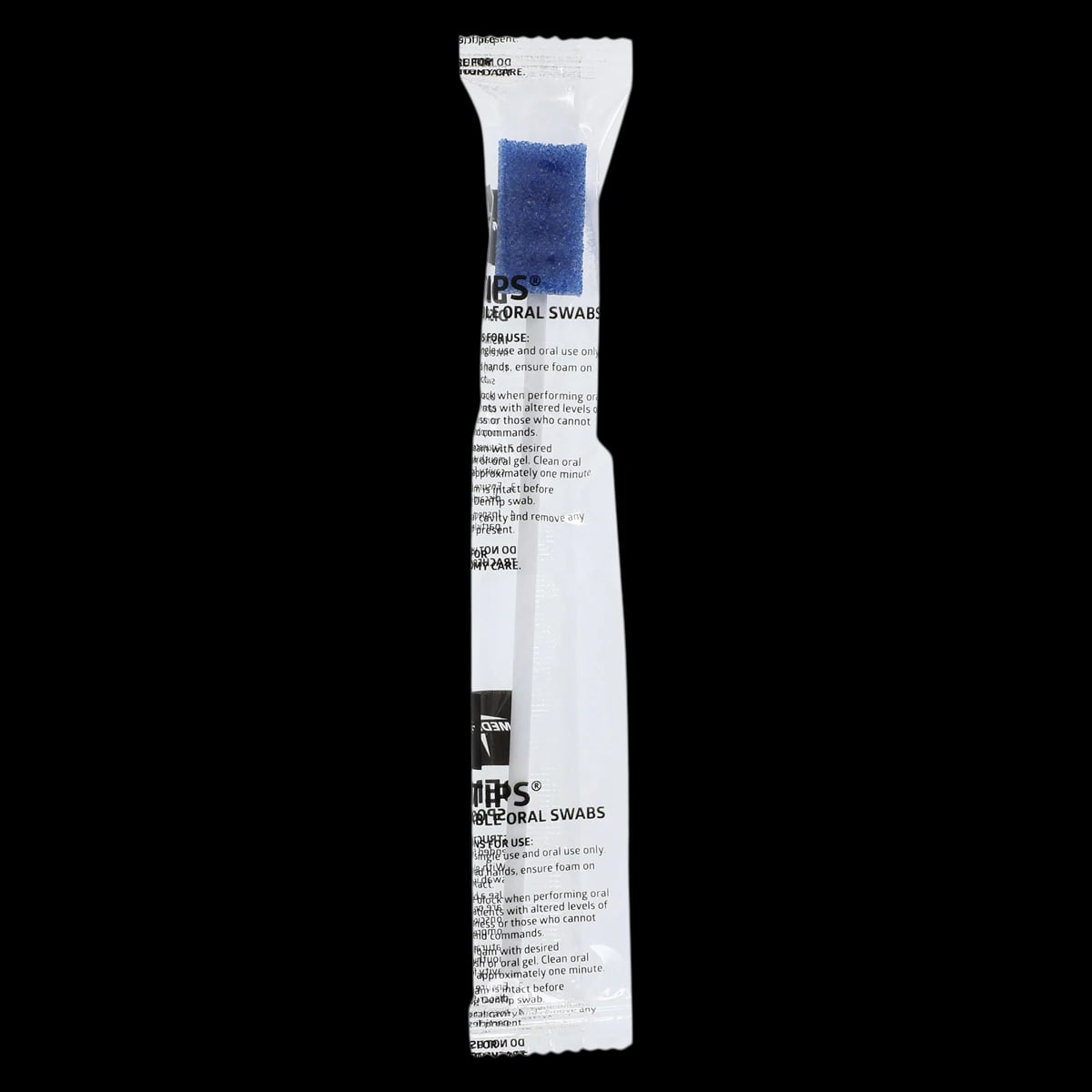 DenTips Oral Swabs, Untreated, Adult, Individually Wrapped, 250/Box