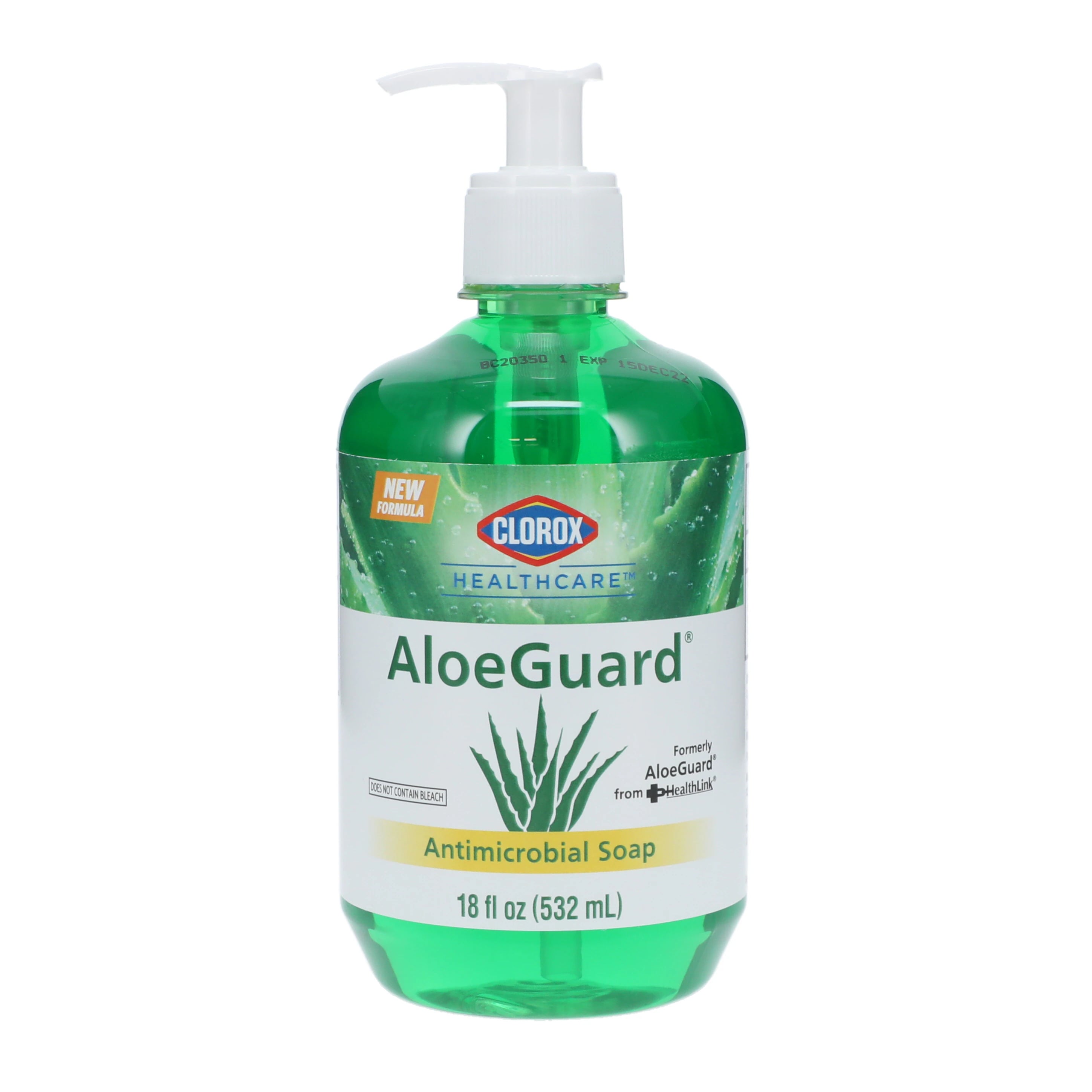 AloeGuard PCMX Antimicrobial Hand Soap with Pump, 18 oz Bottle, Chloroxylenol 0.75%