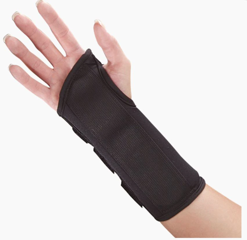 DeRoyal Splint Wrist Left, Adult Foam 8", Size Large, Black