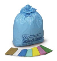 Medical Action Industries Soiled Linen Laundry Bag, Blue, X-Heavy-Duty Plastic, 250/Case