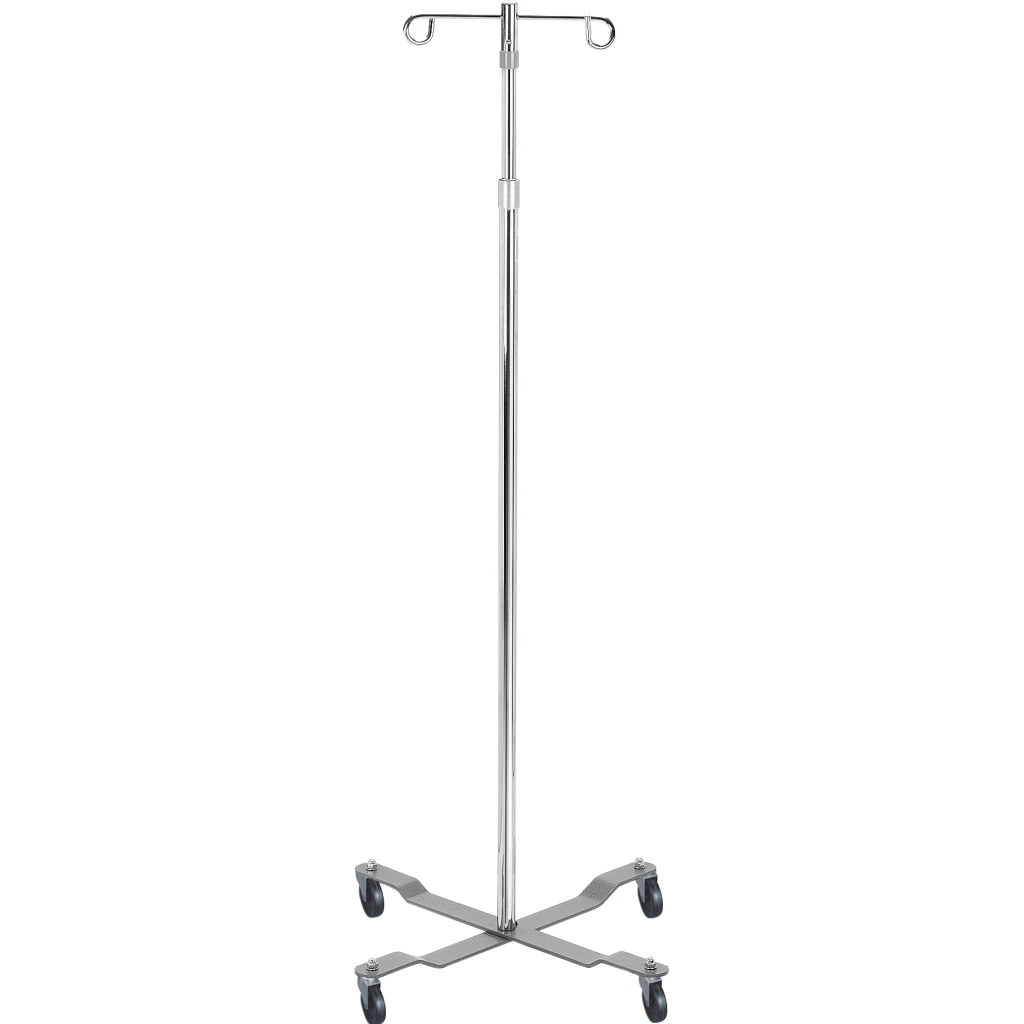 Drive Medical Designs IV Stand, 2 Hook, Adjustable Height 40-82"