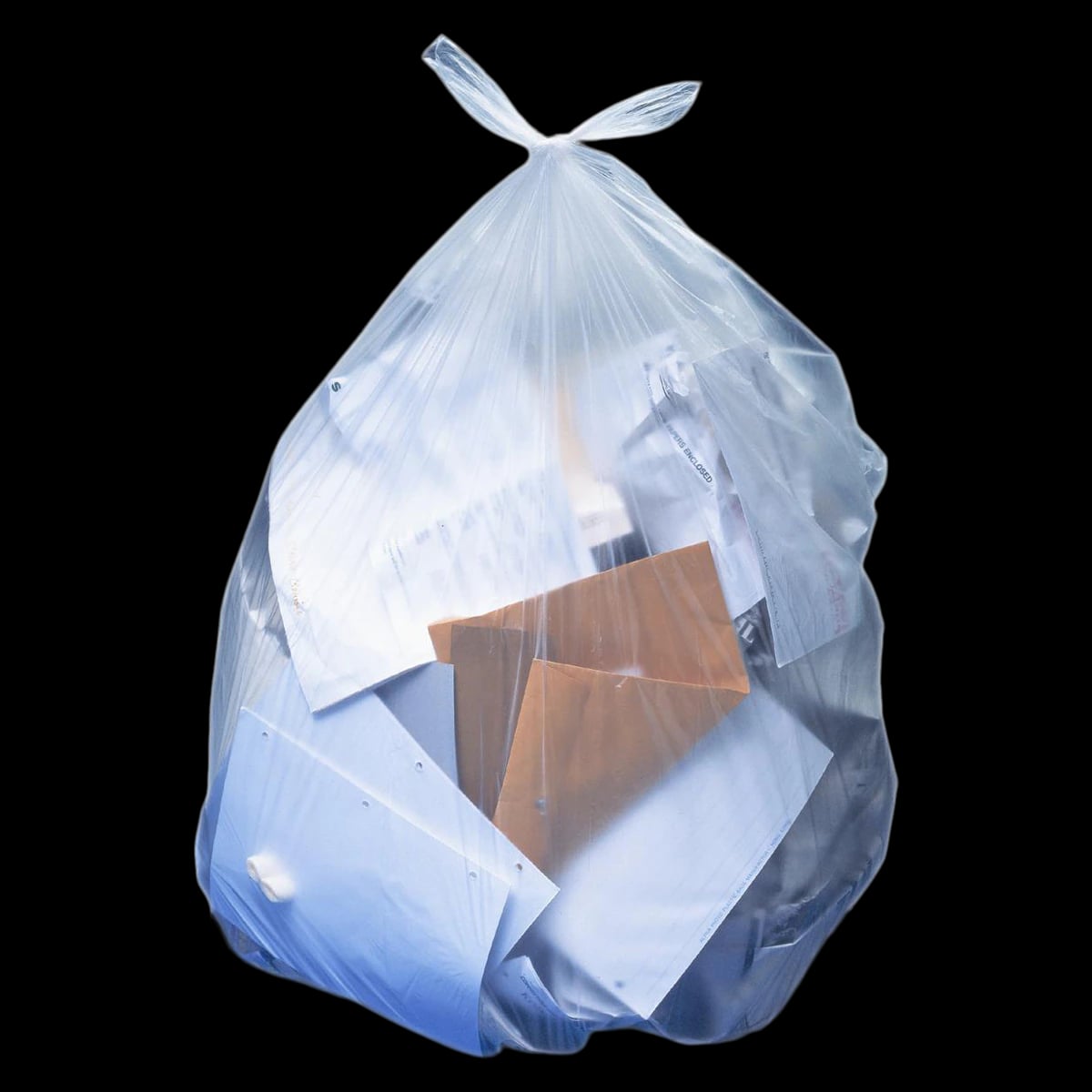 Heritage High-Density Waste Can Liners, 8-10 Gallon, 24" x 24", Clear, 1000/Case