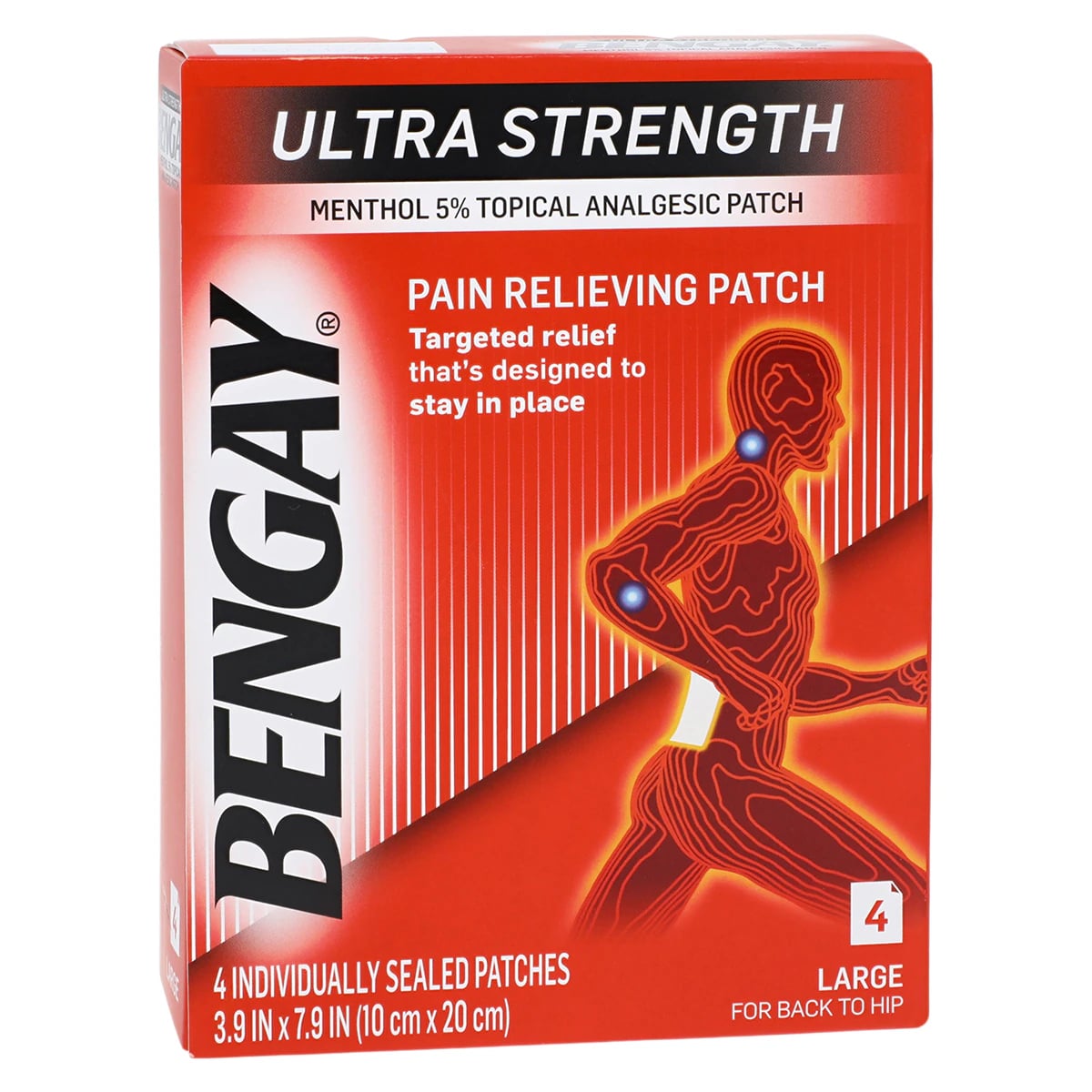 Bengay Ultra Strength Analgesic Patch, 4 Patches per Box
