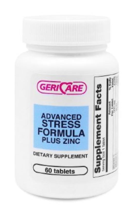 Stress Tab Plus Zinc, Anti-Stress Vitamin Tablets, 60/Bottle