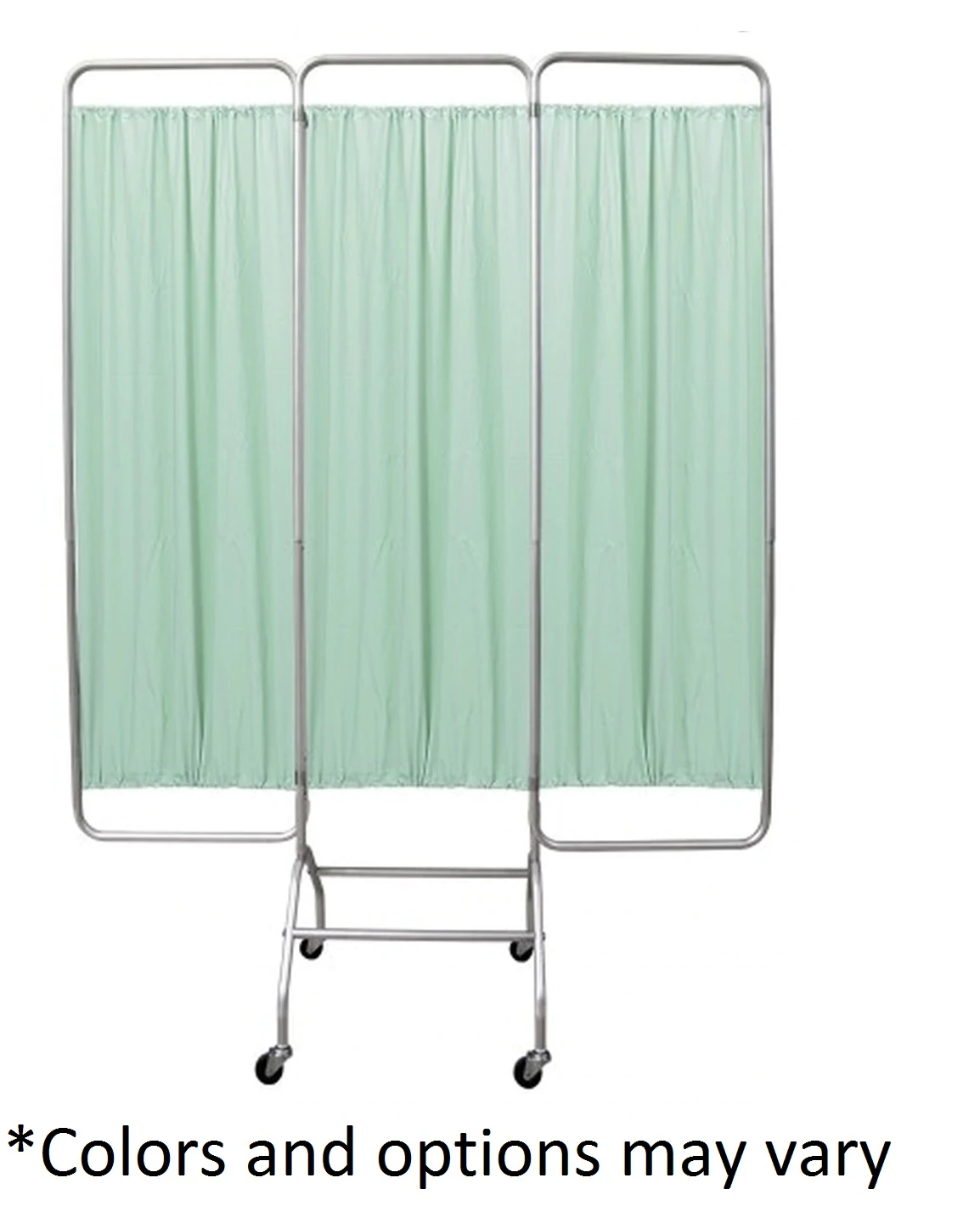 Omnimed Aluminum Privacy Screen Frame with Casters, 3 Panel