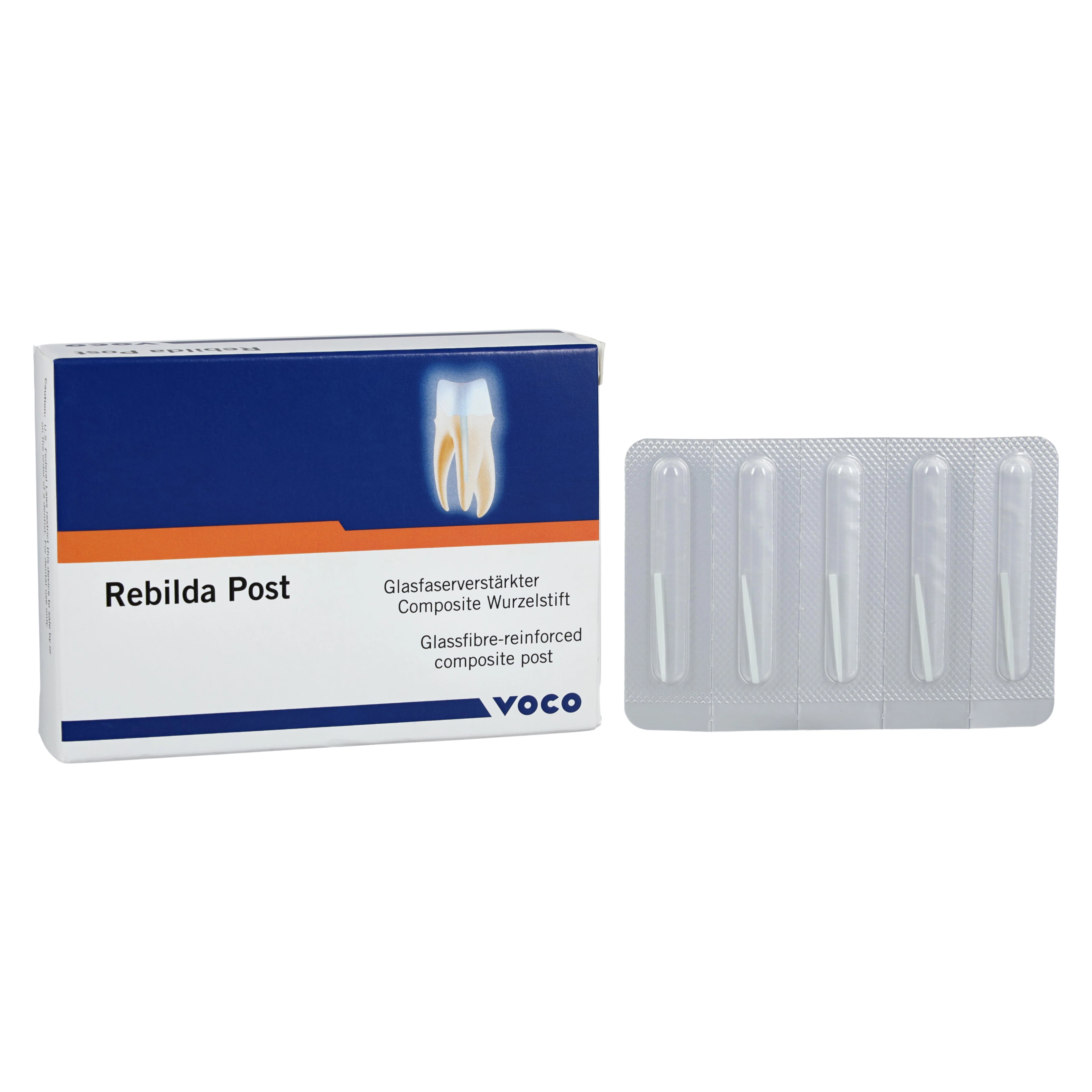 Rebilda® Post System Fiber-Reinforced Endodontic Posts, Size 12 (1.2 mm), White, 5/Pk, 1772