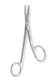 Gillies-Sheehan Needle Holder with Suture Scissor, Fenestrated Jaw, 6-1/2", Stainless Steel