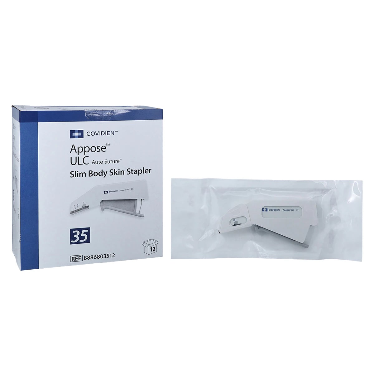 Medtronic Appose Skin Stapler, Titanium, 35 Regular, 12/Case